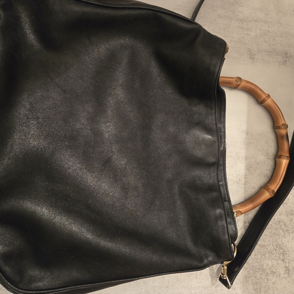 Gucci Bamboo Top Handle Leather Handbag and Wallet Bundle!! - Picture 9 of 16